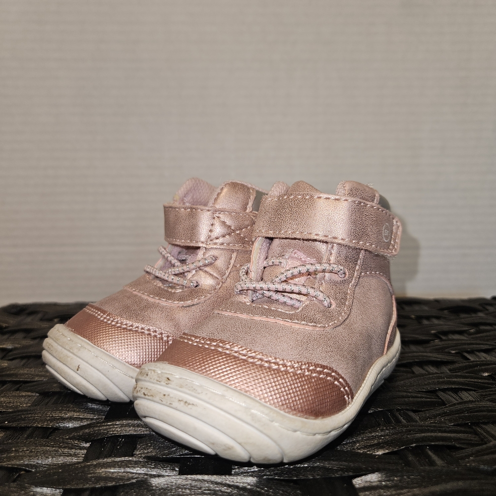 Suprize by Stride Rite Archer Metallic Pink Kids Shoes Size 3M